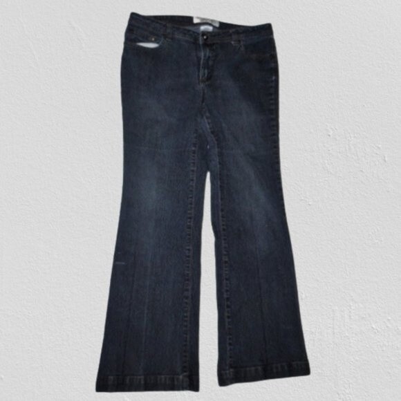Vintage Flare Leg Jeans Stretch Womens Sz 10 - Picture 1 of 5